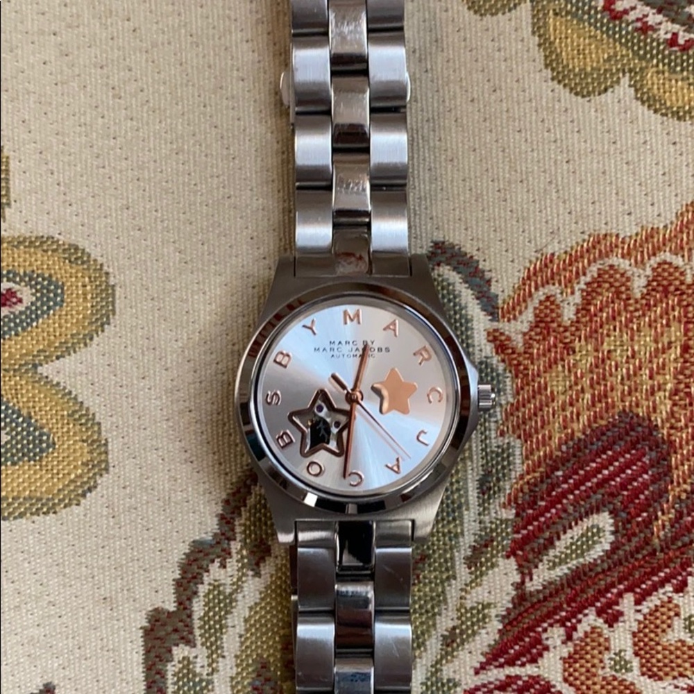 Silver and rose gold Marc Jacobs watch